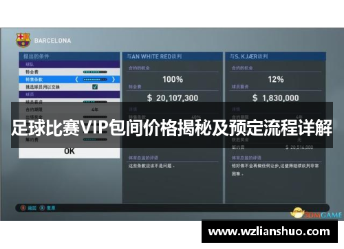 足球比赛VIP包间价格揭秘及预定流程详解